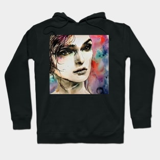 beauty and delicacy of  Keira`s face Hoodie